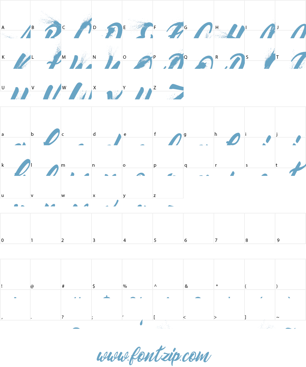 BLOWUP PERSONAL USE Font Character
